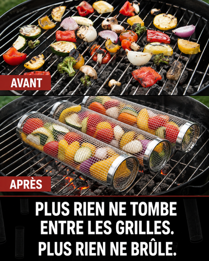 TREVIF&GRILL - Panier de Grill Innovant en Acier Inoxydable